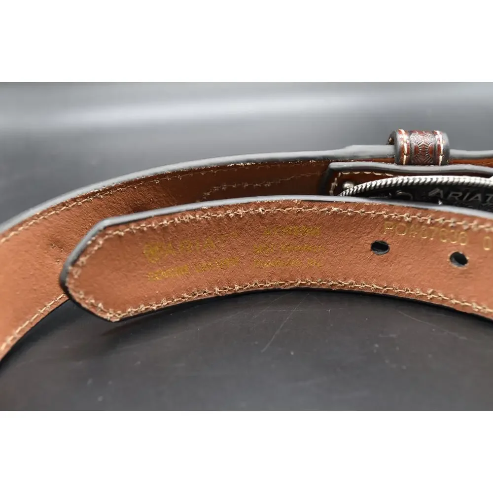 Ariat Boys/Youth Leather Belt Western Rodeo Champion (20